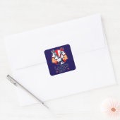 Labor Day Tools Crossed Worker Design Vierkante Sticker (Envelop)