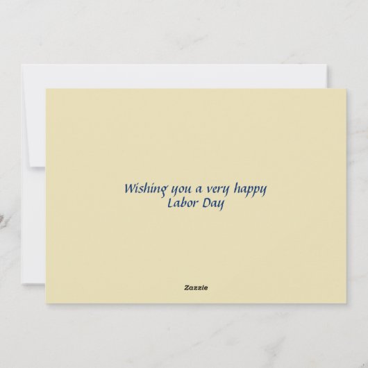 LABOR DAY USA Patriotic Flag Scripture Customized Feestdagenkaart (Achterkant)