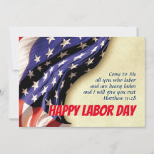 LABOR DAY USA Patriotic Flag Scripture Customized