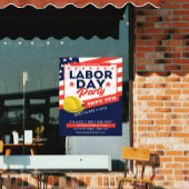 Labor Day USA Vlag Helm Feest Evenement Poster