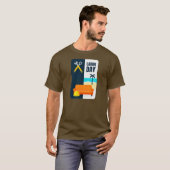Labor Day Work and Relax Illustration Shirt (Voorkant volledig)