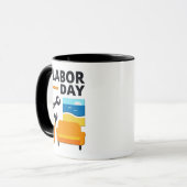 Labor Day Work Hard Relax Design with Tools Mok (Voorkant links)