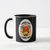 Labor Day Worker Badge Tools Design Mok (Links)