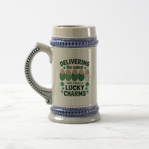 Labor & Delivery Lucky Charm-verpleegster Klaver  Bierpul