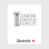 Labor Omnia Vincit (arbeidsveroveraars alle) Stick Sticker (Vel)
