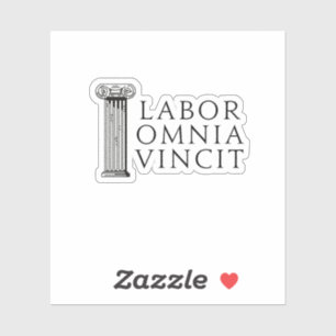 Labor Omnia Vincit (arbeidsveroveraars alle) Stick Sticker