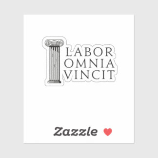 Labor Omnia Vincit (arbeidsveroveraars alle) Stick Sticker