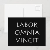 Labor omnia vincit briefkaart (Voorkant / Achterkant)