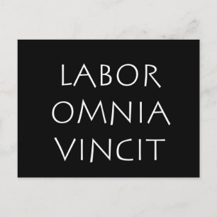 Labor omnia vincit briefkaart