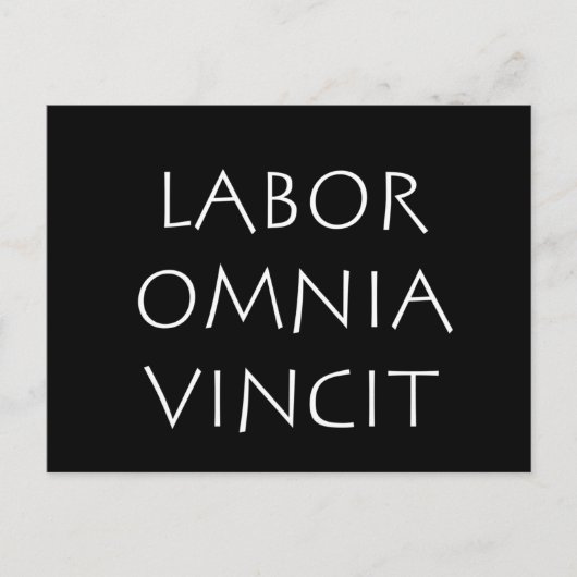 Labor omnia vincit briefkaart (Voorkant)