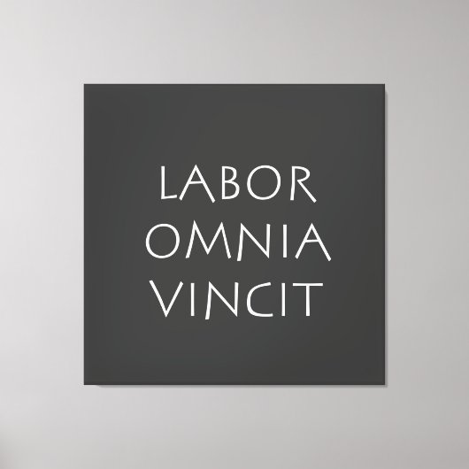 Labor omnia vincit canvas afdruk (Voorkant)