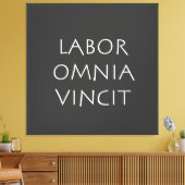 Labor omnia vincit canvas afdruk (Insitu (Woonkamer))