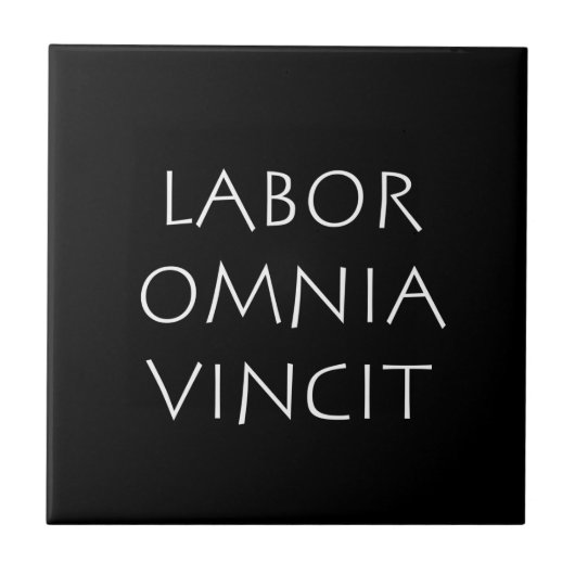 Labor omnia vincit tegeltje (Voorkant)