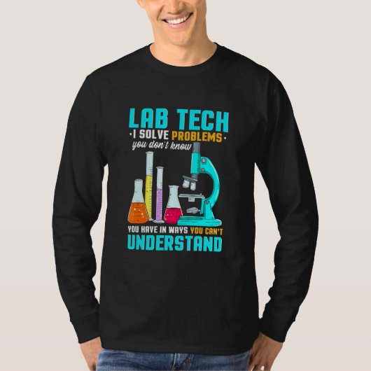 Laborant voor microbiologie technicus  Los problee T-shirt (Voorkant)