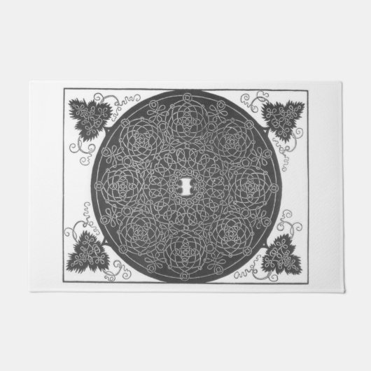 Laborate Knot Pattern (door Albrecht Dürer) Deurmat (Voorkant)