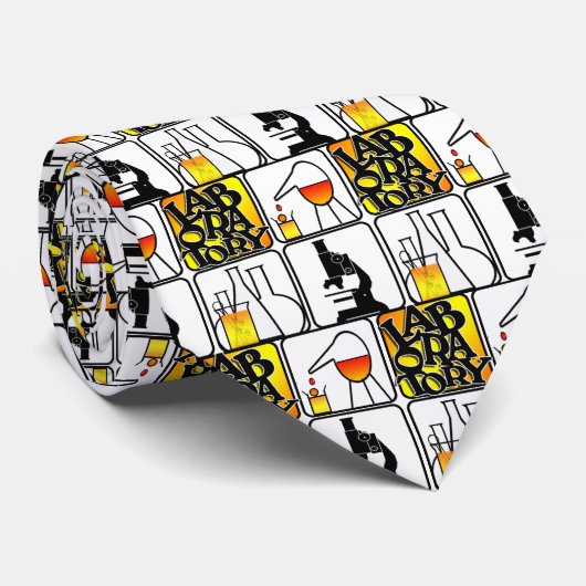 LABORATORIUM 4-SQUARE - KOPERS / MICROSCOPE STROPDAS (Opgerold)