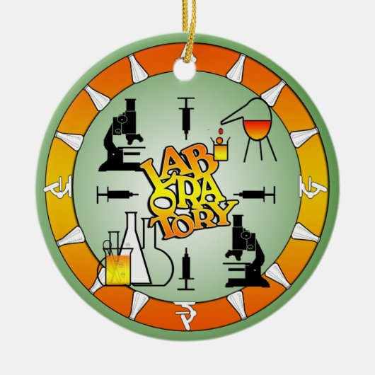 LABORATORIUM 4 SQUARE LOGO KERAMISCH ORNAMENT (Voorkant)