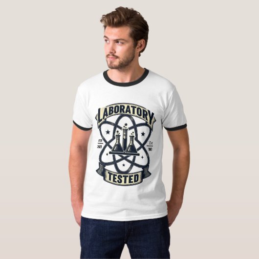 "Laboratorium Getest" Wetenschap T-shirt (Voorkant volledig)