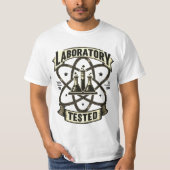 "Laboratorium Getest" Wetenschap T-shirt (Voorkant)