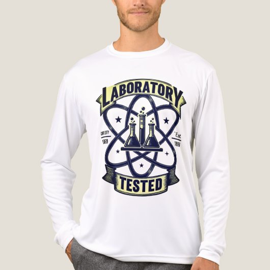 "Laboratorium Getest" Wetenschap Tri-Blend Shirt (Voorkant volledig)
