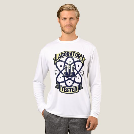 "Laboratorium Getest" Wetenschap Tri-Blend Shirt (Voorkant)