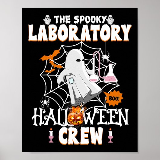 Laboratorium Halloween Crew Spooky Medical Lab Sci Poster (Voorkant)