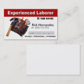 Laboratorium Handyman Home Repair Construction Visitekaartje (Voorkant / Achterkant)