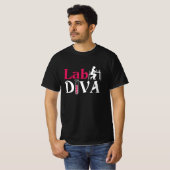 Laboratorium Lab Diva Lab Tech Chemist T-shirt (Voorkant volledig)