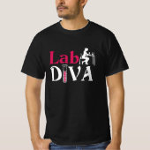 Laboratorium Lab Diva Lab Tech Chemist T-shirt (Voorkant)