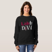 Laboratorium Lab Diva Lab Tech Chemist Trui (Voorkant volledig)