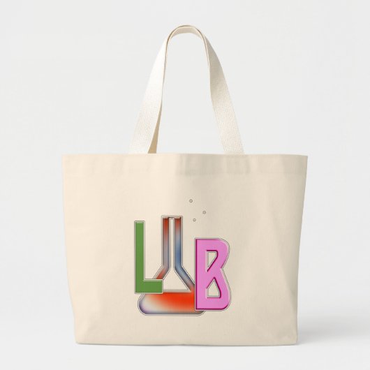 LABORATORIUM LAB FLASK LOGO GROTE TOTE BAG (Voorkant)