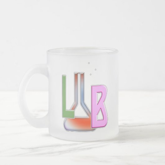 LABORATORIUM LAB FLASK LOGO MATGLAS KOFFIEMOK (Links)