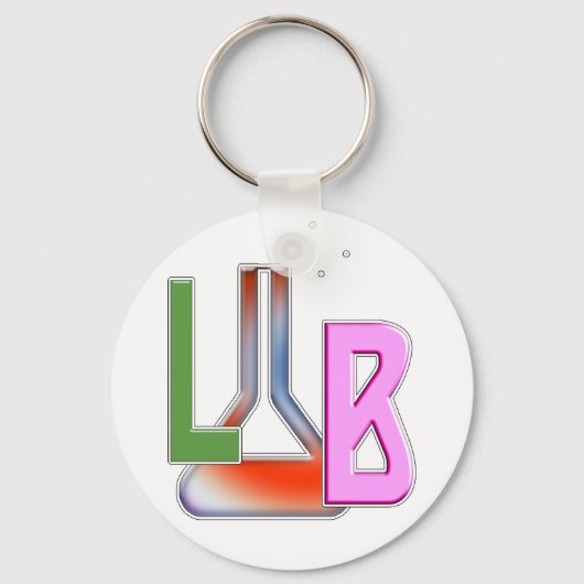 LABORATORIUM LAB FLASK LOGO SLEUTELHANGER (Voorkant)