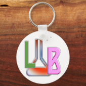 LABORATORIUM LAB FLASK LOGO SLEUTELHANGER (Voorkant)