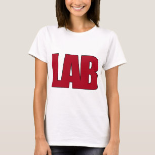 LABORATORIUM LABORATOORY LAB BIG RED LETTERS T-SHIRT