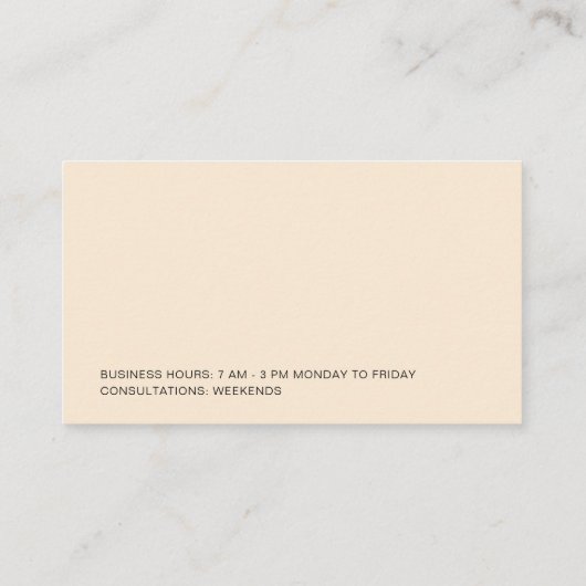 Laboratorium Science Professional Visitekaartje (Achterkant)