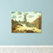 Laboratorium Square Canvas Afdruk (Insitu (Houten vloer))