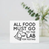 Laboratorium voor het testen briefkaart (Staand voorkant)