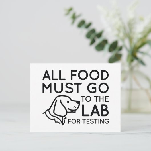 Laboratorium voor het testen briefkaart (Staand voorkant)