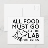 Laboratorium voor het testen briefkaart (Voorkant / Achterkant)