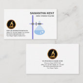 Laboratoriumapparatuur Baker Flask Border Chemist Visitekaartje (Voorkant / Achterkant)