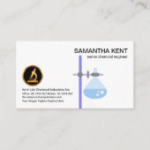 Laboratoriumapparatuur Baker Flask Border Chemist Visitekaartje (Voorkant)