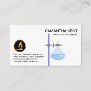Laboratoriumapparatuur Baker Flask Border Chemist Visitekaartje