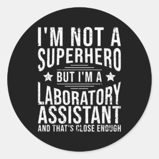 Laboratoriumassistent-laboratoriumassistent Ronde Sticker