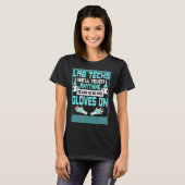 Laboratoriumassistent-wetenschappers van Lab Glo T-shirt (Voorkant volledig)