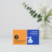 Laboratoriumberflessenstandaard Grenschemicus Visitekaartje (Staand voorkant)