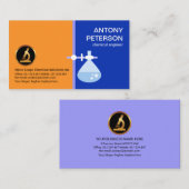 Laboratoriumberflessenstandaard Grenschemicus Visitekaartje (Voorkant / Achterkant)