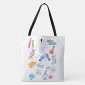 Laboratoriumbiotechnologie Grote Canvas tas (Voorkant)