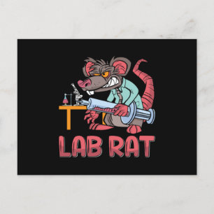 Laboratoriumchemicus voor Lab Tech Lab Rat Briefkaart