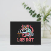 Laboratoriumchemicus voor Lab Tech Lab Rat Briefkaart (Staand voorkant)